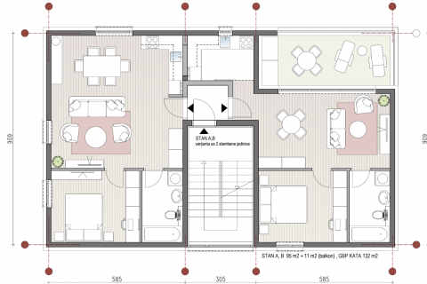 Tre&scaron;njevka-Sjever, Rude&scaron; | Građevinsko zemlji&scaron;te 317 m2, 3 stana