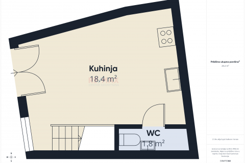 Istra, Bale - predivna nova kuća u starom gradu