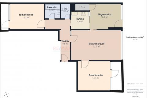 Condo/Apartment Utrina, Novi Zagreb - Istok, 86,10m2