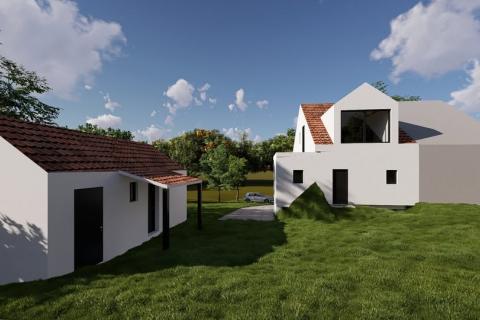 Ogulin, Jezero sabljaci, dvojna kuća s pomoćnim objektima