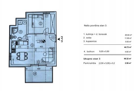 Rijeka, Podmurvice- novogradnja, prvi kat, pogled na more