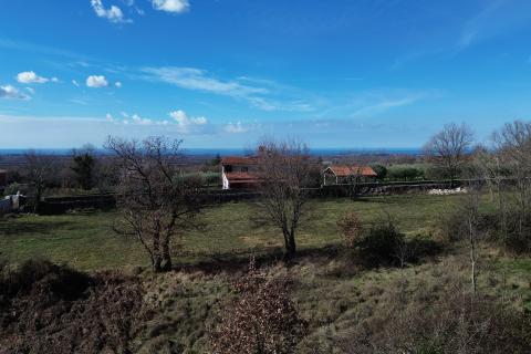 Istra, Poreč okolica - Građevinsko zemlji&scaron;te s pogledom na more