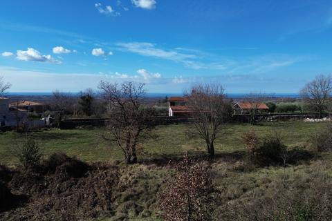 Istra, Poreč okolica - Građevinsko zemlji&scaron;te s pogledom na more