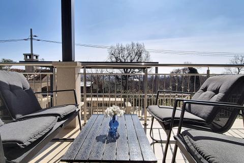 Istra, Ka&scaron;telir-Labinci - samostojeća kuća sa 3 stana, pogled more