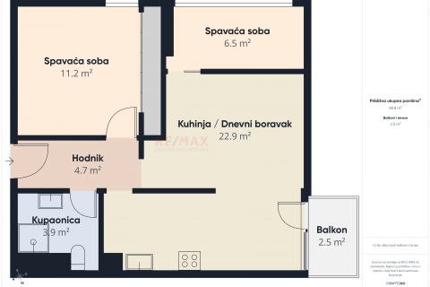 Wohnung Sopot, Novi Zagreb - Istok, 52m2