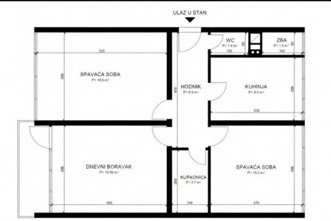 Zagreb, Dubrava &ndash; lijepi stan u Studentskom gradu, 75m2