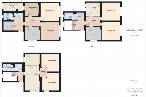 Zagreb, Botinec, kuća s tri stana