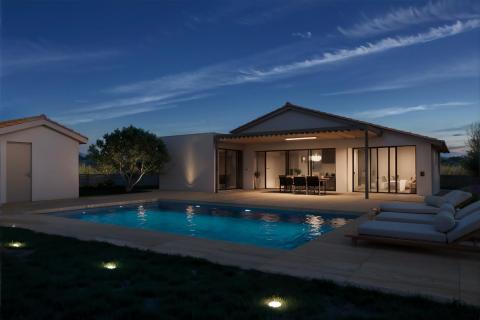 Istra, Marčana, Krnica- zemlji&scaron;te s pravomoćnom dozvolom, pogled more