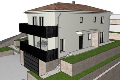 Matulji - dvojna kuća, novogradnja