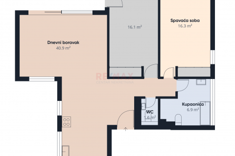 Zagreb, Srebrnjak - trosoban stan, pogled, garaža