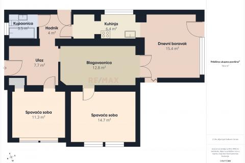 ZAPRE&Scaron;IĆ, Brdovec, trosoban stan sa garažom i dvori&scaron;tem