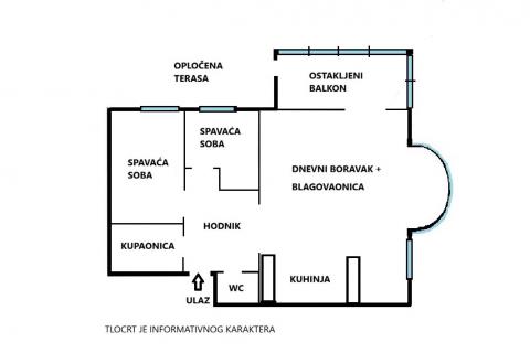 Zagreb, Sesvete - trosoban stan u prizemlju