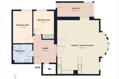 Flat/Appartement Sesvete, 92m2