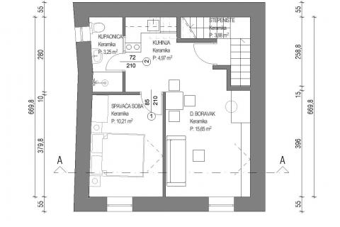 Квартира/Апартамент Rovinj, 35m2