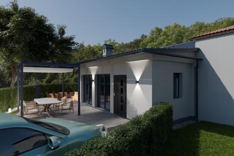 Rovinj, prizemnica sa vlastitim vrtom, parking