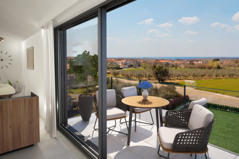 Poreč okolica &ndash; 2S+DB stan s pogledom na more, 78 m&sup2;