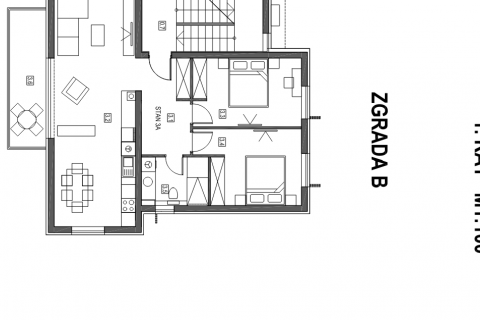 Poreč okolica &ndash; 2S+DB stan s pogledom na more, 78 m&sup2;