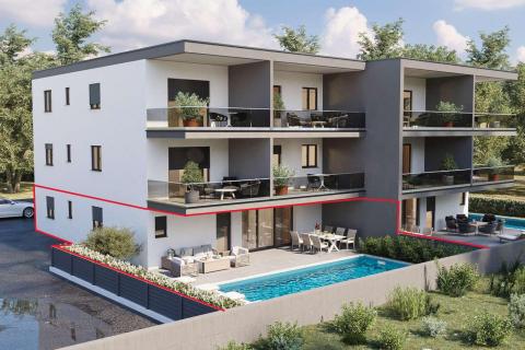 Istra, Novigrad &ndash; 124 m&sup2;, prizemlje, bazen i vrt