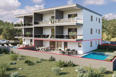 Istria, Novigrad &ndash; newly built apartment with a pool