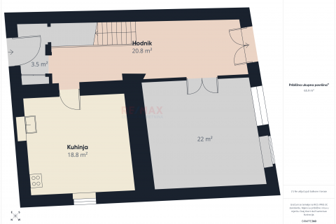 Selce, centar - kuća za renovaciju 40 m od mora