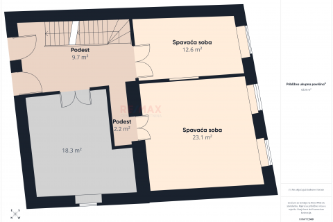 Selce, centar - kuća za renovaciju 40 m od mora