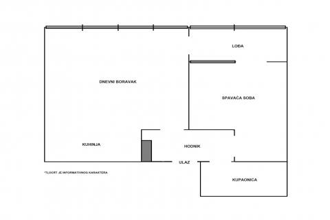 Appartamento Trnje, 46m2