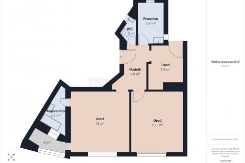 Office space Sveti Duh, Črnomerec, 59,88m2