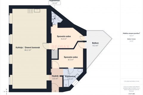 Flat/Appartement Centar, Pula, 74m2