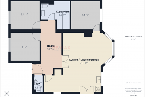 Офисное помещение Sigečica, Trnje, 77m2