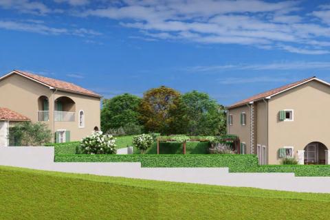 Istra, Tinjan okolica - građevinsko zemlji&scaron;te sa projektom