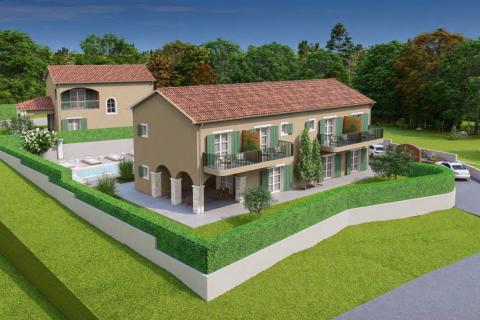 Istra, Tinjan okolica - građevinsko zemlji&scaron;te sa projektom