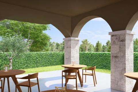 Istra, Tinjan okolica - građevinsko zemlji&scaron;te sa projektom