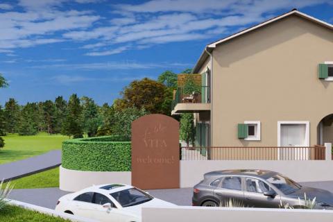Istra, Tinjan okolica - građevinsko zemlji&scaron;te sa projektom