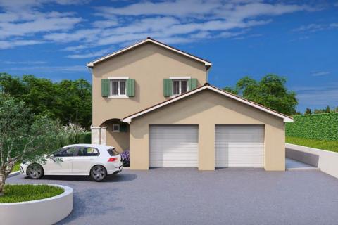 Istra, Tinjan okolica - građevinsko zemlji&scaron;te sa projektima za dvije kuće
