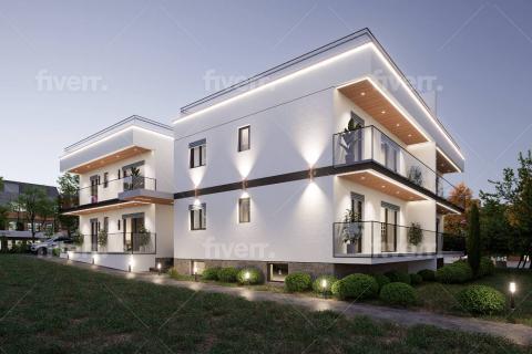 Istra, Umag - stan novogradnja, terasa, parking, pogled na more