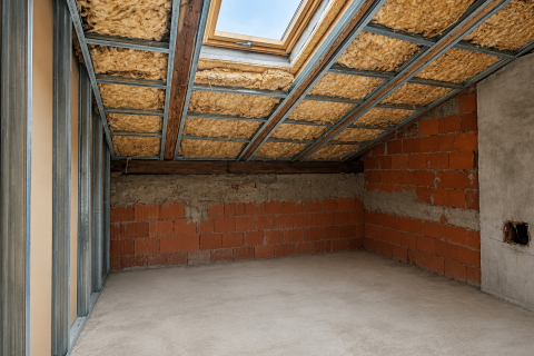 Kastav, Ćikovići - potkrovlje 105 m2, terasa, pogled