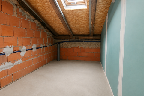 Kastav, Ćikovići - potkrovlje 105 m2, terasa, pogled