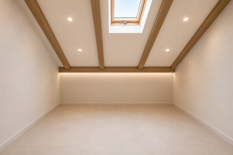 Kastav, Ćikovići - potkrovlje 105 m2, terasa, pogled