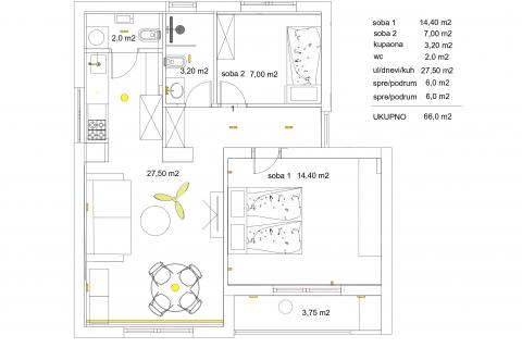 Appartamento Rovinj, 66m2