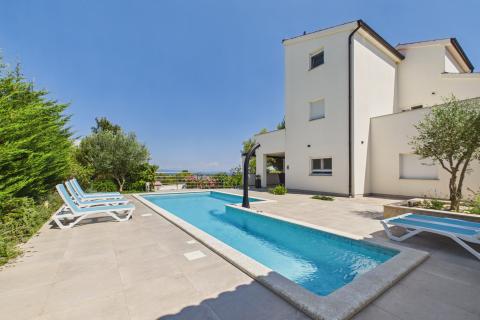 Istrien, Ližnjan &ndash; moderne Villa mit Meerblick